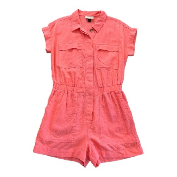 Universal Thread Pants - 🆕 NWOT Universal Thread coral pink linen blend romper | size 2